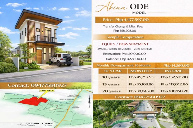 Ode Model 2 Storey Premium House and Lot for Sale at Akina Villas South Bacolod