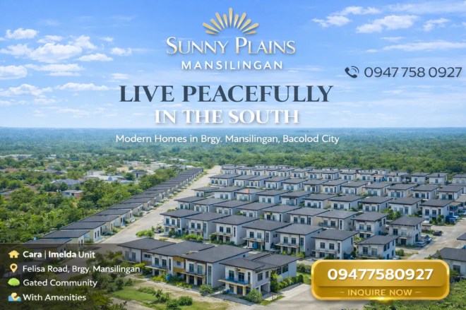 Sunny Plains Mansilingan gated community in Bacolod City featuring modern homes with amenities and peaceful residential environment