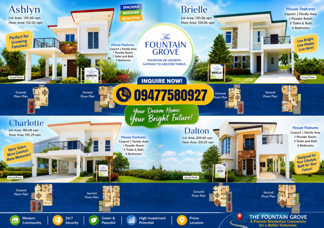 The Fountain Grove House and Lot For Sale